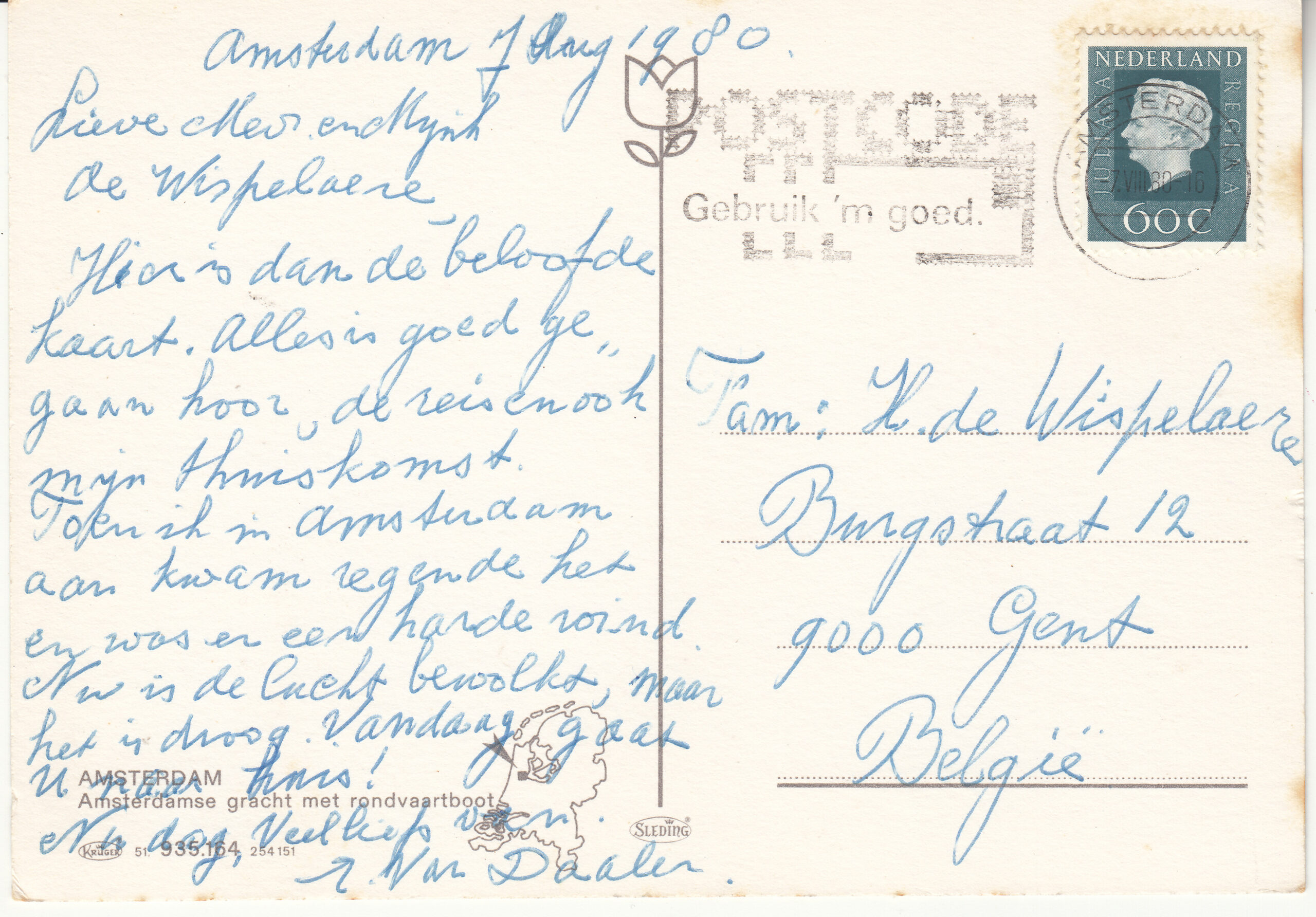 0.935-164.51 Krüger Postcard Netherlands-Holland Amsterdam_0001