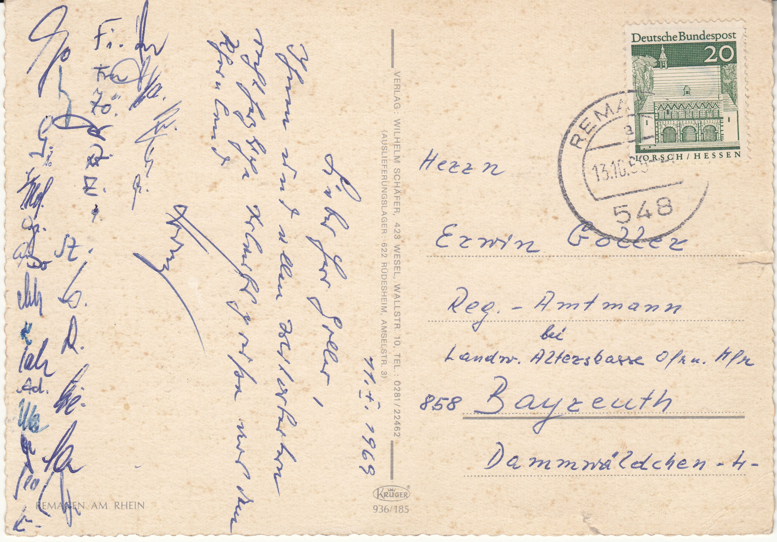 0.936-185 Krüger Postcard Germany Remagen am Rhein_0001