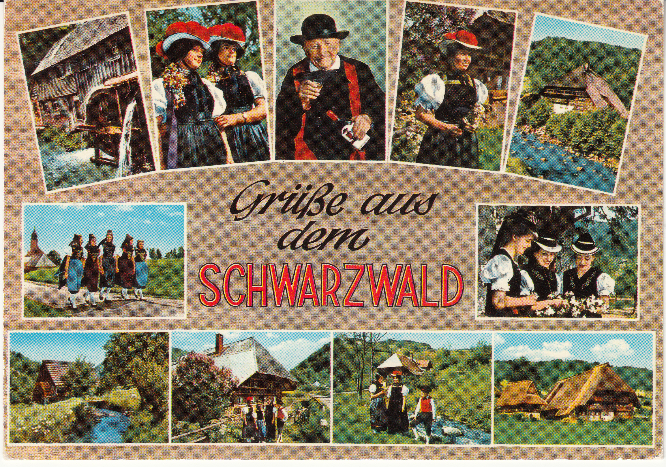 1.036- 65 Krüger Postcard Germany Schwarzwald
