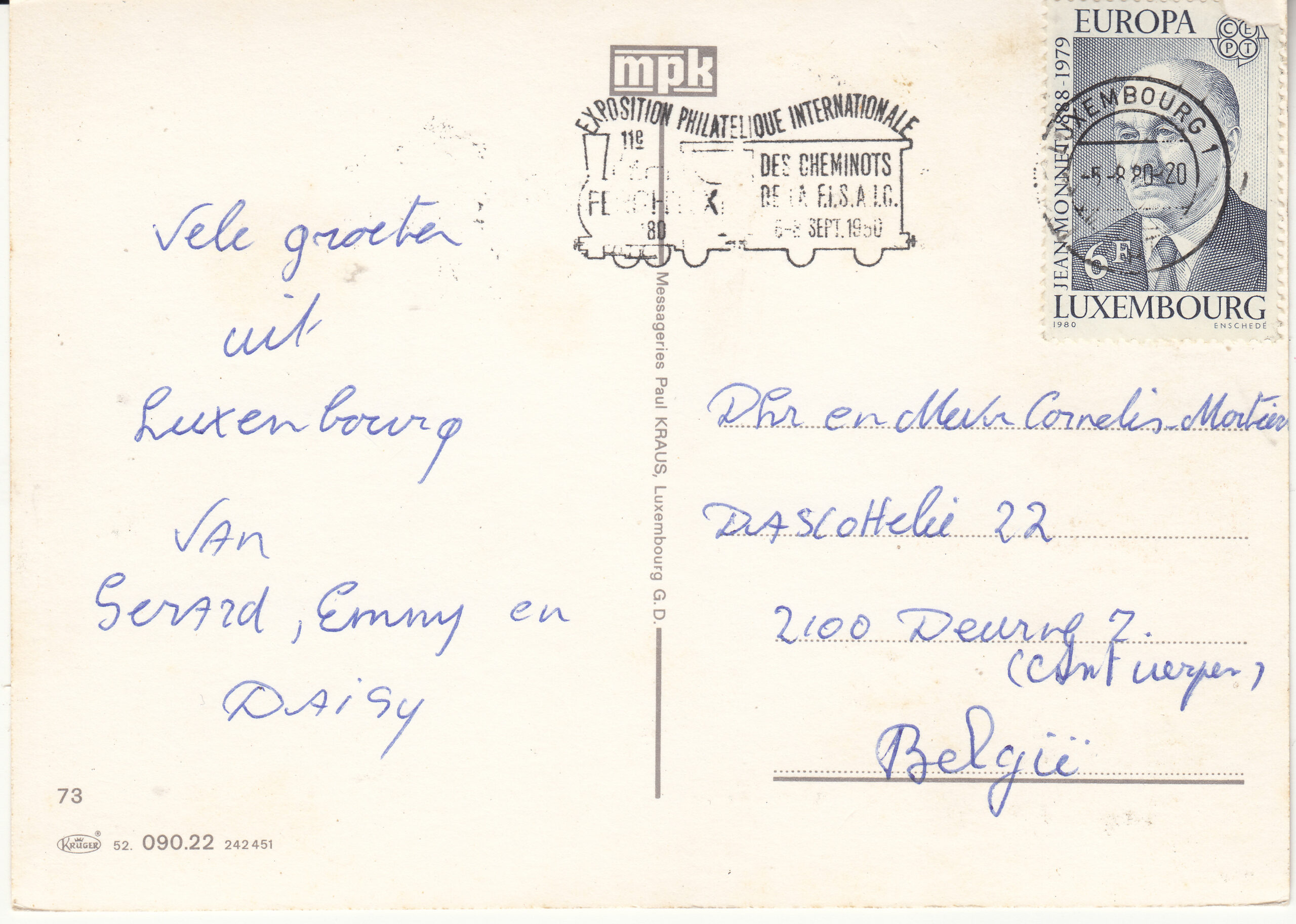 1.090- 22.52 Krüger Postcard Luxembourg_0001